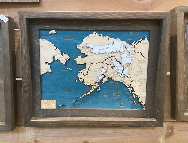 ZIPPO ALASKA MAP アラスカ州 地図 スリムタイプー 廃版激レア ZIPPO ALASKA MAP アラスカ州 地図 スリムタイプー 廃版激レア