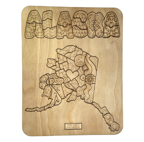 Color your own puzzle alaska bashor blast alaskan gifts